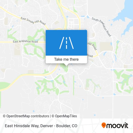 Mapa de East Hinsdale Way