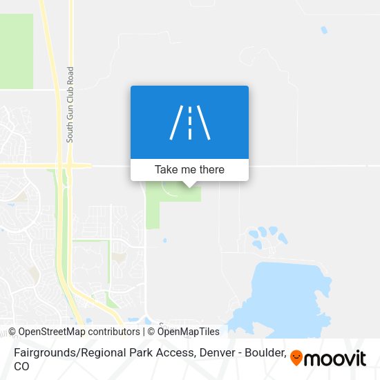 Fairgrounds / Regional Park Access map