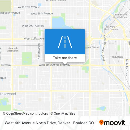 West 6th Avenue North Drive map