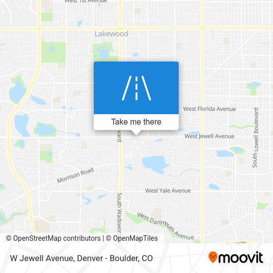 Mapa de W Jewell Avenue