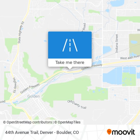 44th Avenue Trail map
