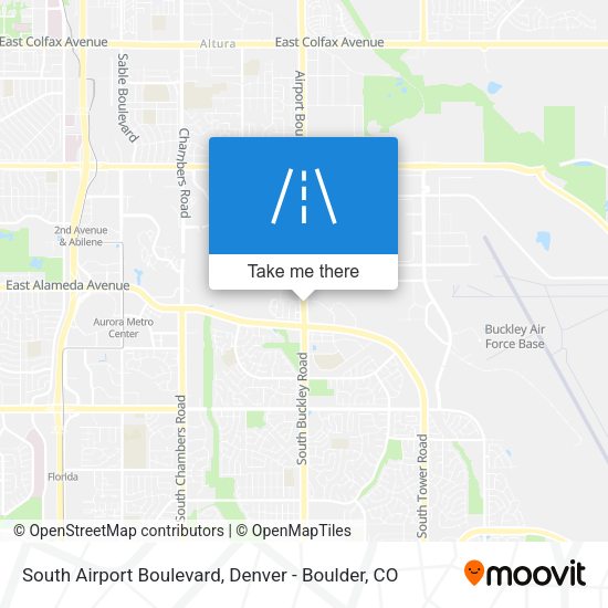 South Airport Boulevard map