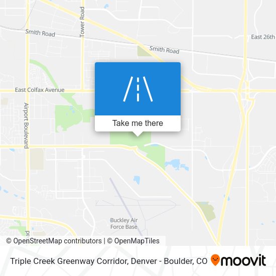 Triple Creek Greenway Corridor map