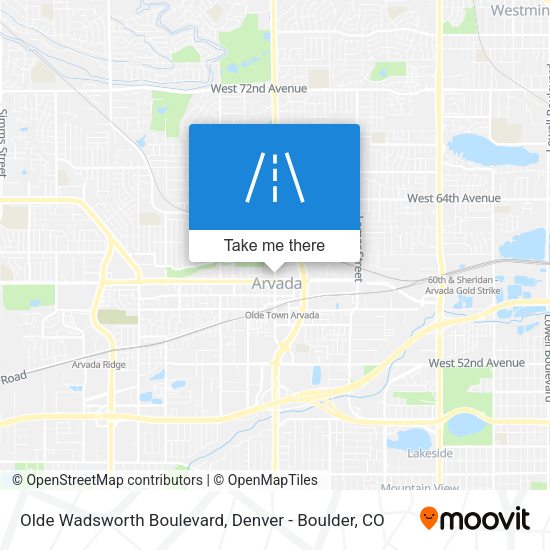 Olde Wadsworth Boulevard map