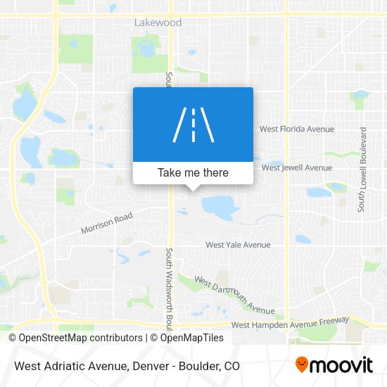 West Adriatic Avenue map