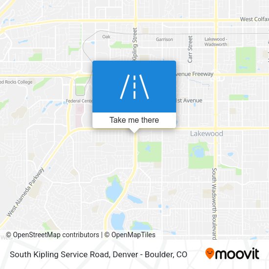 South Kipling Service Road map