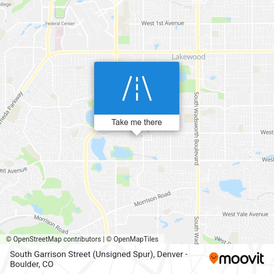 South Garrison Street (Unsigned Spur) map
