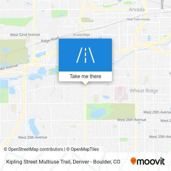 Mapa de Kipling Street Multiuse Trail