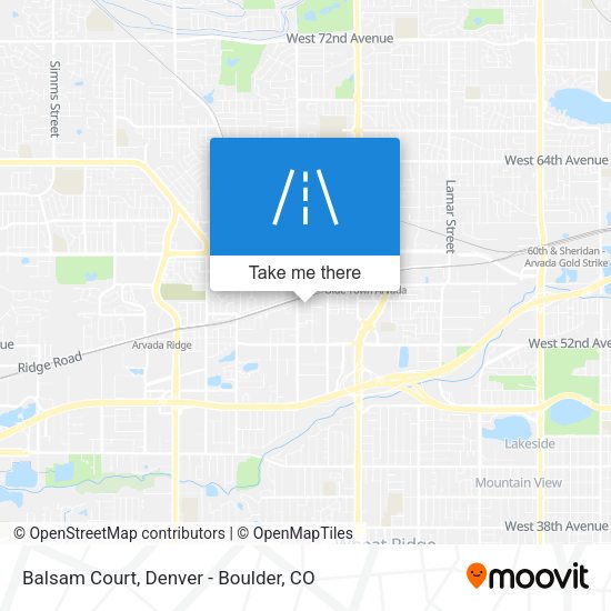 Balsam Court map
