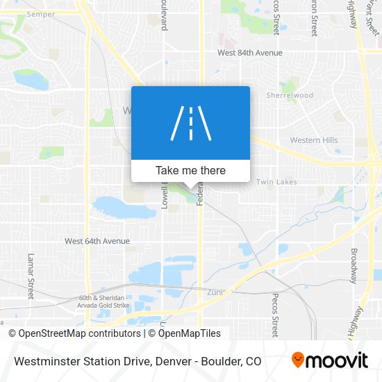 Westminster Station Drive map