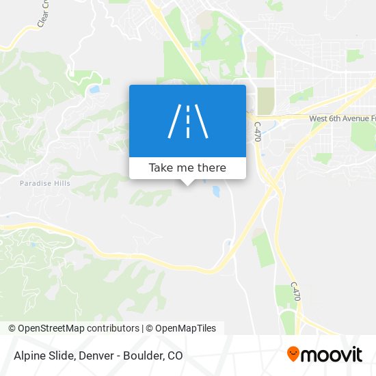 Alpine Slide map