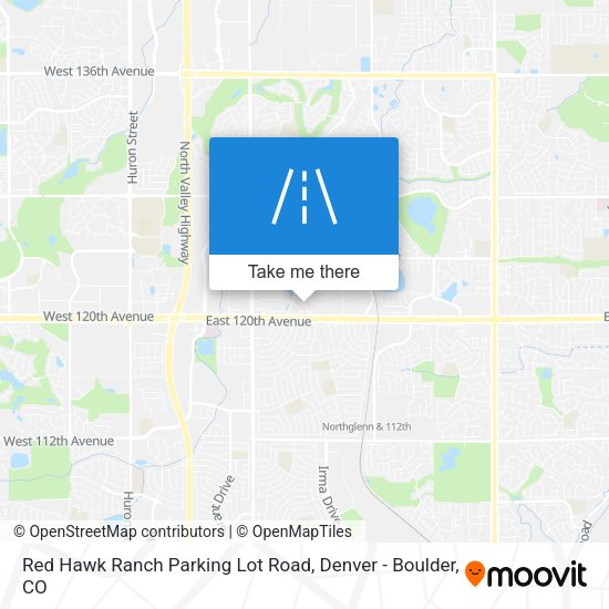Red Hawk Ranch Parking Lot Road map