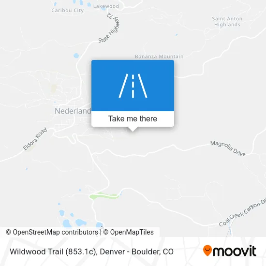 Wildwood Trail (853.1c) map