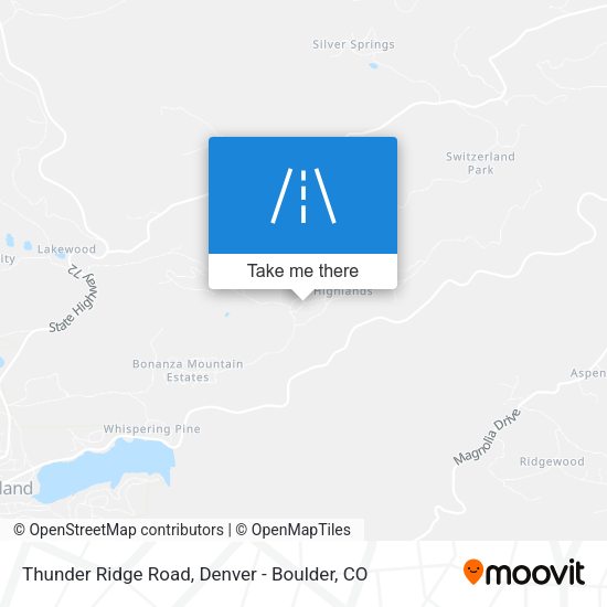 Thunder Ridge Road map