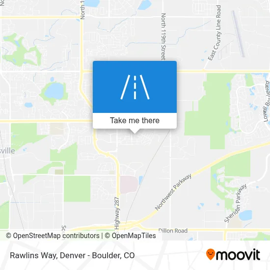 Rawlins Way map