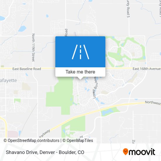Shavano Drive map