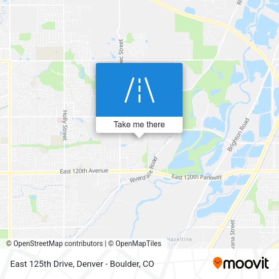 East 125th Drive map