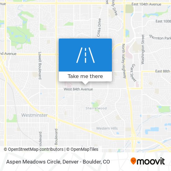 Aspen Meadows Circle map
