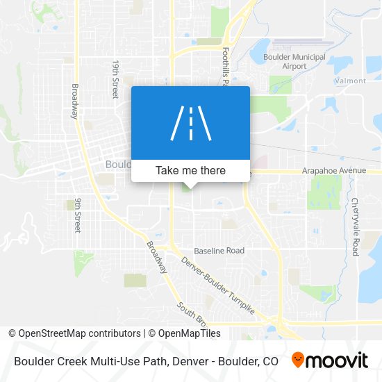 Mapa de Boulder Creek Multi-Use Path
