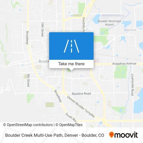 Boulder Creek Multi-Use Path map