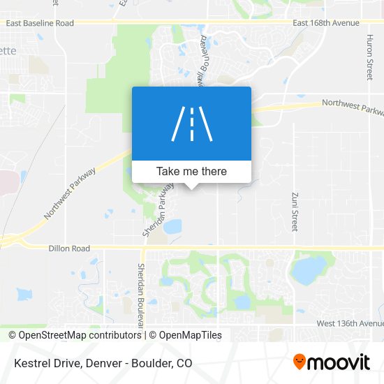 Kestrel Drive map
