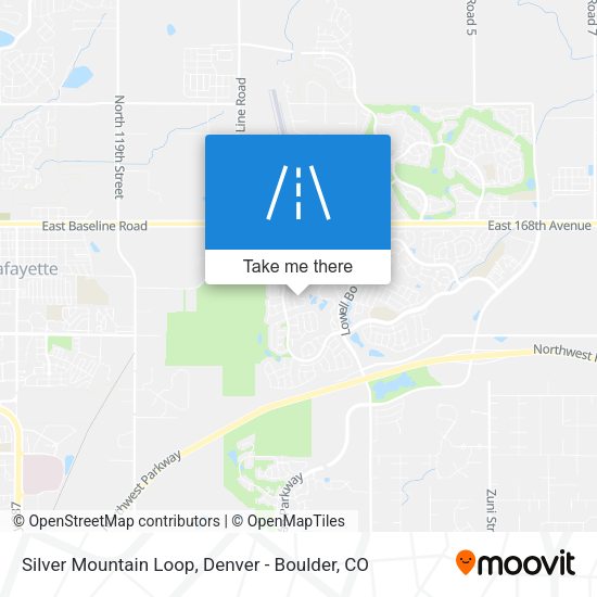 Silver Mountain Loop map