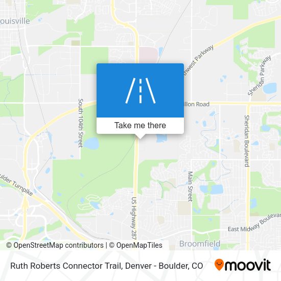 Ruth Roberts Connector Trail map