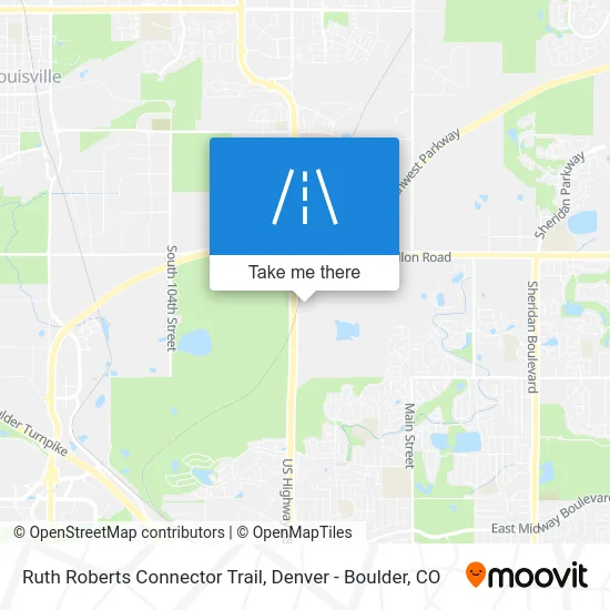 Ruth Roberts Connector Trail map