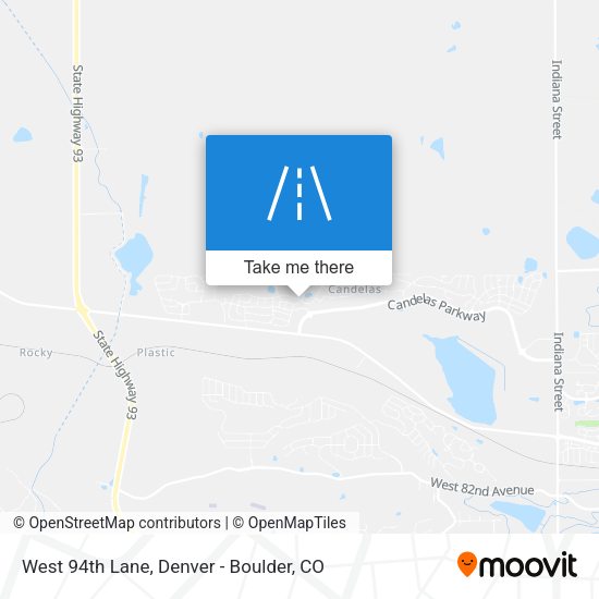 Mapa de West 94th Lane