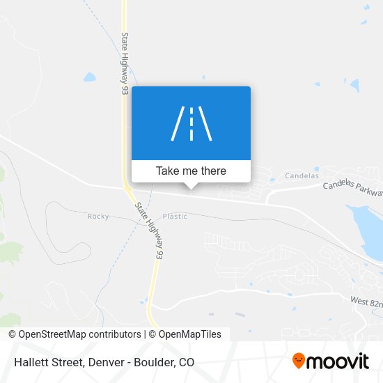 Hallett Street map