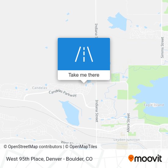 West 95th Place map