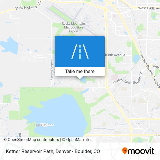 Ketner Reservoir Path map