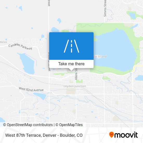 West 87th Terrace map