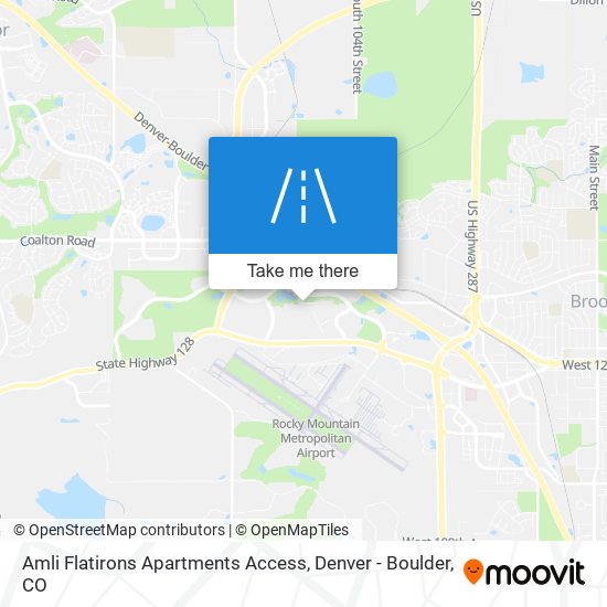 Amli Flatirons Apartments Access map