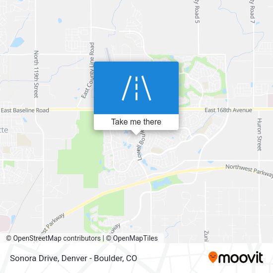 Sonora Drive map
