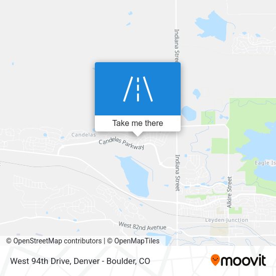 West 94th Drive map