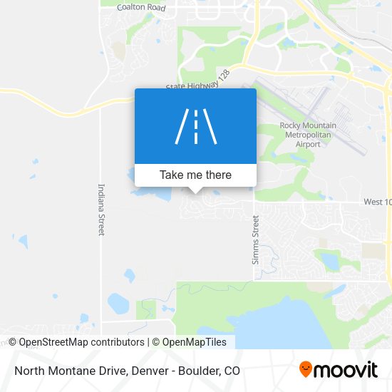 North Montane Drive map