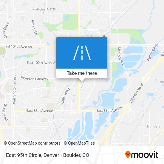 East 95th Circle map