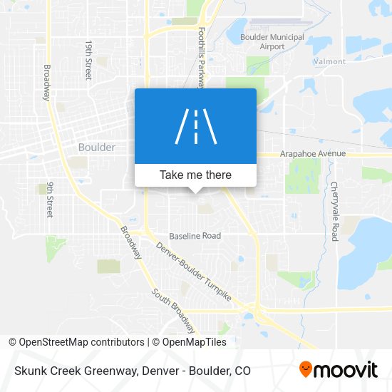 Skunk Creek Greenway map