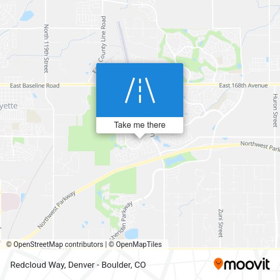 Redcloud Way map