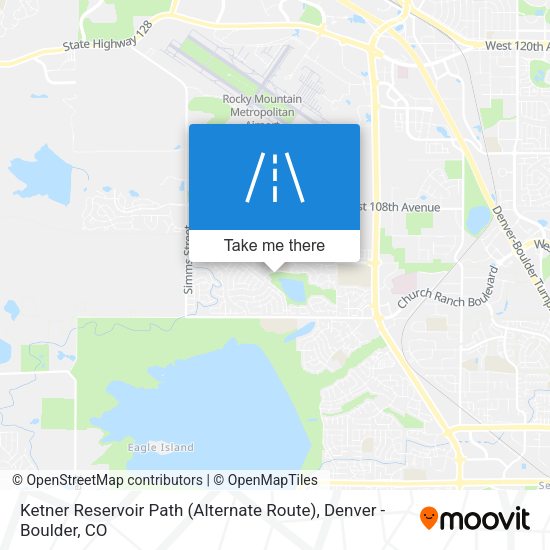 Mapa de Ketner Reservoir Path (Alternate Route)