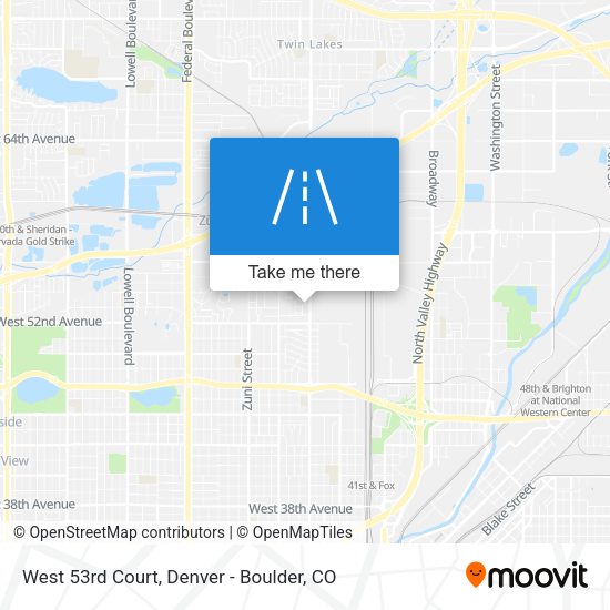 Mapa de West 53rd Court