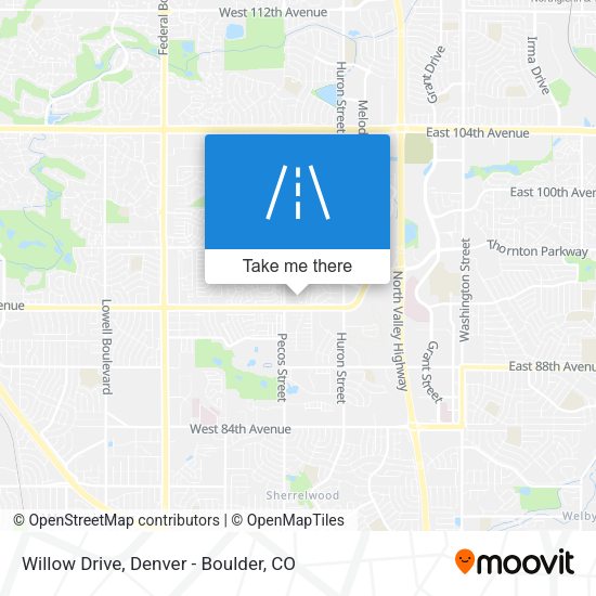 Willow Drive map