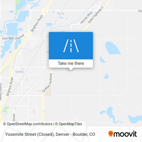 Mapa de Yosemite Street (Closed)