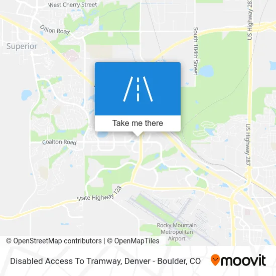 Disabled Access To Tramway map