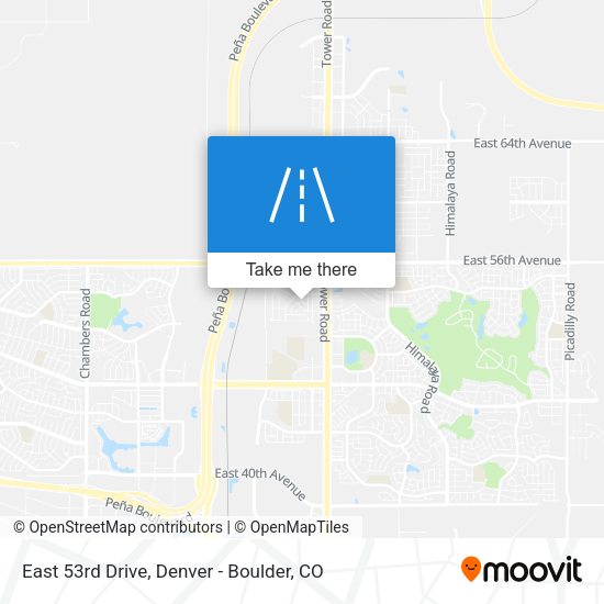 East 53rd Drive map