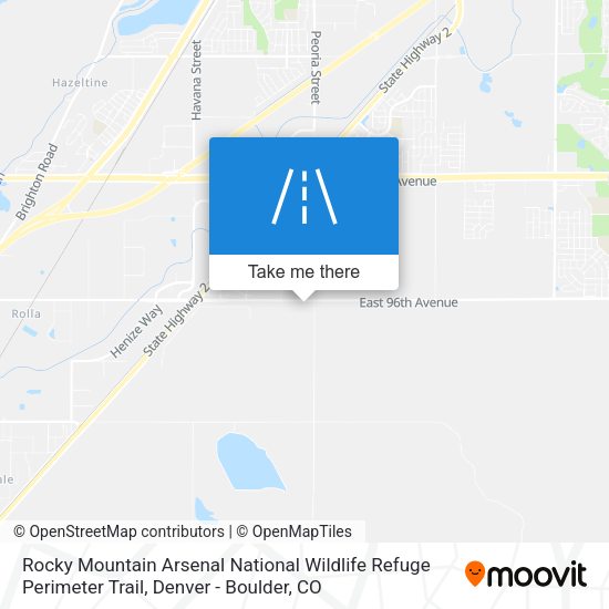 Rocky Mountain Arsenal National Wildlife Refuge Perimeter Trail map