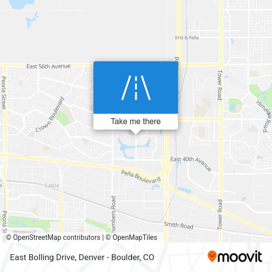 Mapa de East Bolling Drive