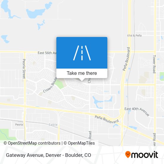 Gateway Avenue map