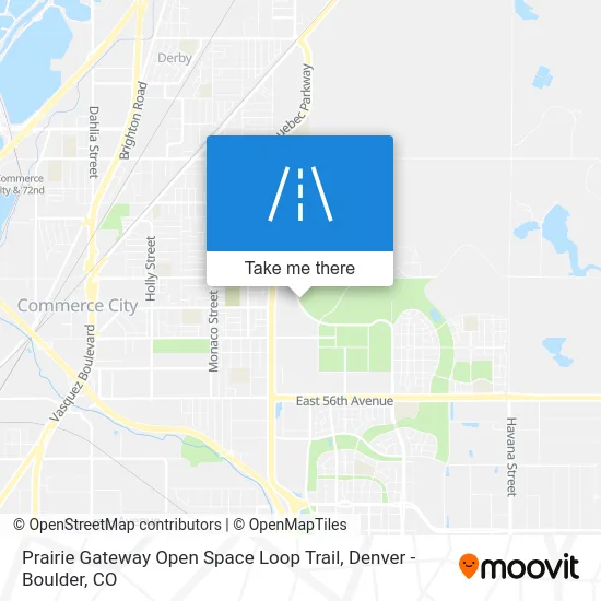 Prairie Gateway Open Space Loop Trail map